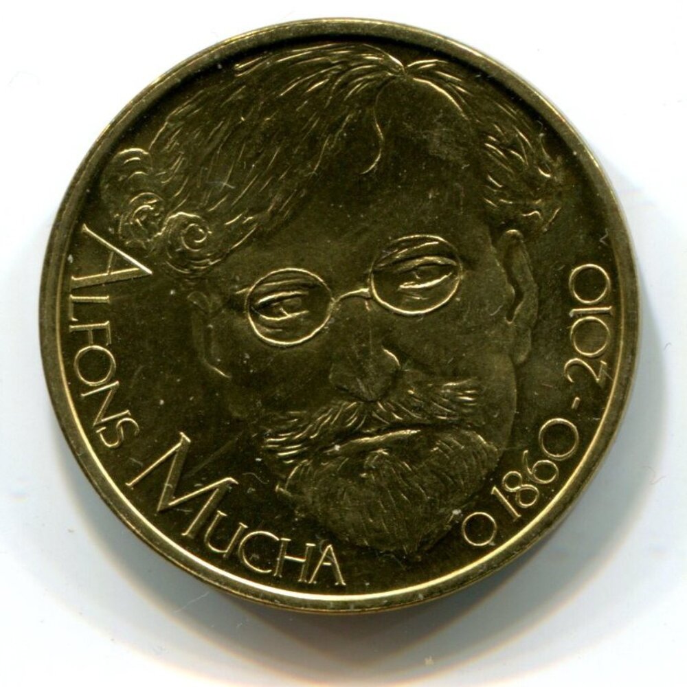 Czech Republic Alfons Mucha Commemorative Medal (b558-8)